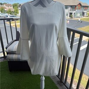 Calvin Klein Cream Bell Sleeve Tunic